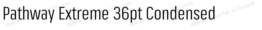 Pathway Extreme 36pt Condensed Medi字体转换